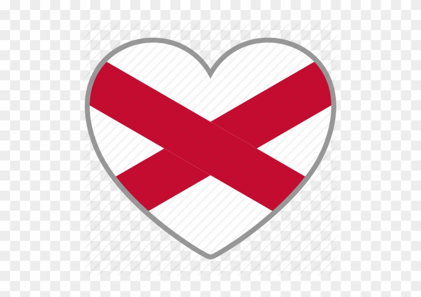 Northern Ireland Flag Heart Icon - Northern Ireland Flag Heart #99101