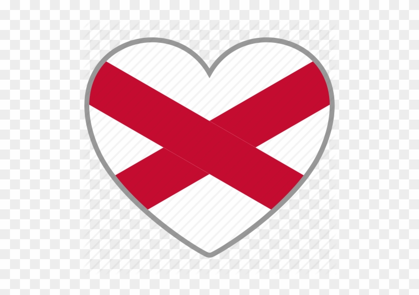 Northern Ireland Flag Heart Icon - Northern Ireland Flag Heart #99101