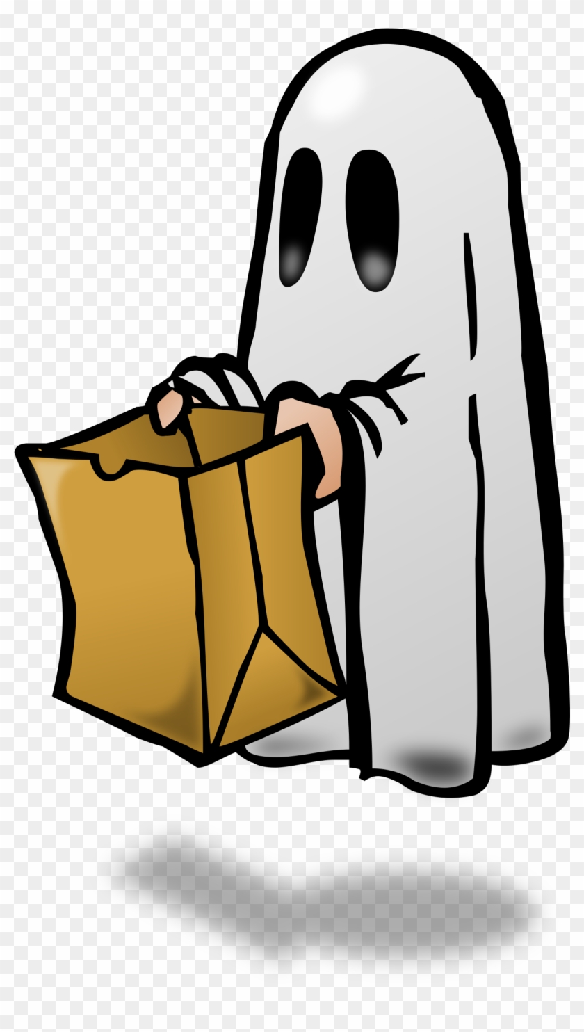 Trunk Or Treat Ghost Trick Or Treat Vector Clipart - Ghost Trick Or Treat #99141