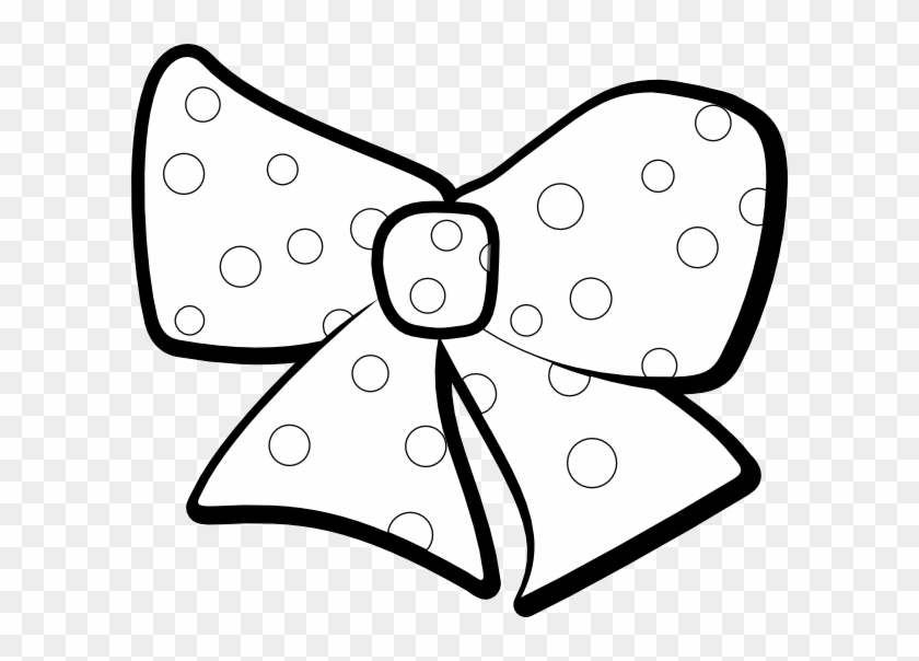 Bow Outline Svg Clip Arts 600 X 524 Px - Bow Coloring Page #99202