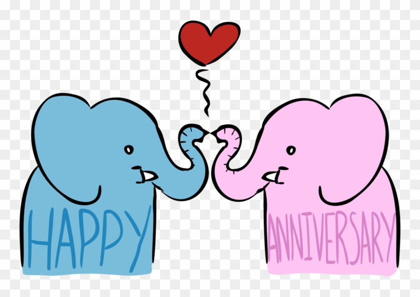 Anniversary Card Image By Iggysaur On Clipart Library - Happy Anniversary Card Transparent #99264