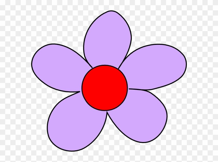 Red And Purple Flower Clipart #99381