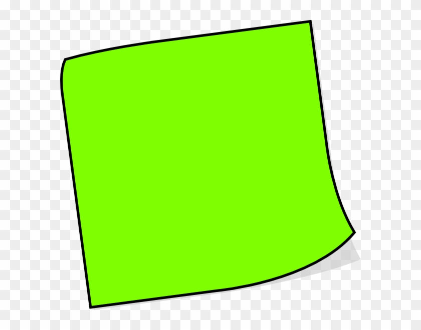 Sticky Note Clip Art Clipart Image - Green Post It Note #99581