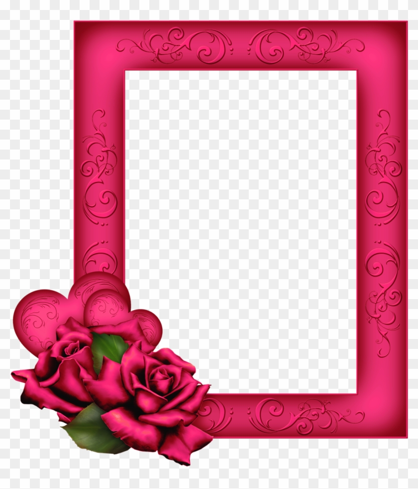 Beautiful Transparent Png Pink Frame With Roses - Bible 1 John 4 18 Kjv #99602