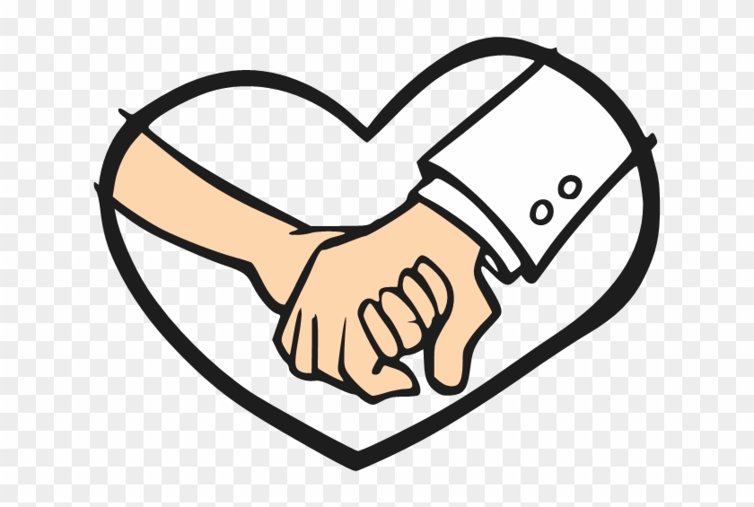 Cartoon Holding Hands - Cartoon Hands Holding Hearts #99610