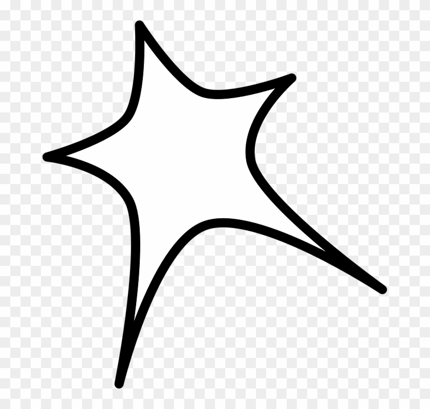 Star Shape Border Line - Transparent Background Star Clipart #99645