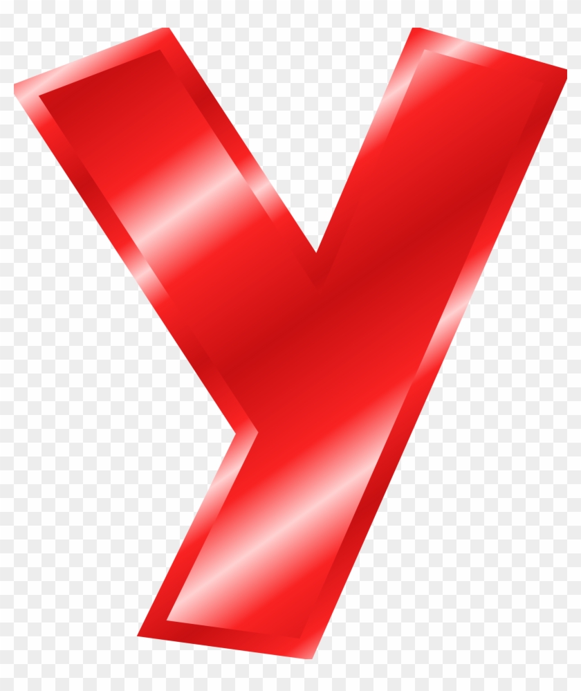 Alphabet Y Clip Art - Big Red Letter Y #99673