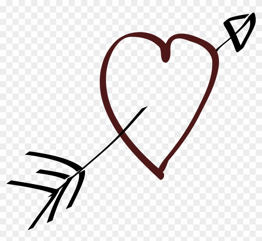 Big Image - Heart And Arrow Clipart #99675