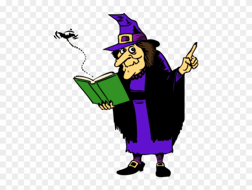 Halloween School Cliparts - Witch Casting A Spell #99896