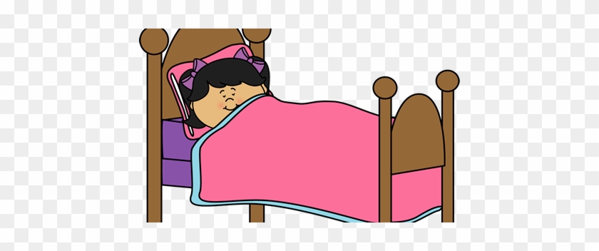 Girl Sleeping Clip A - Sleeping In Bed Clipart #99937