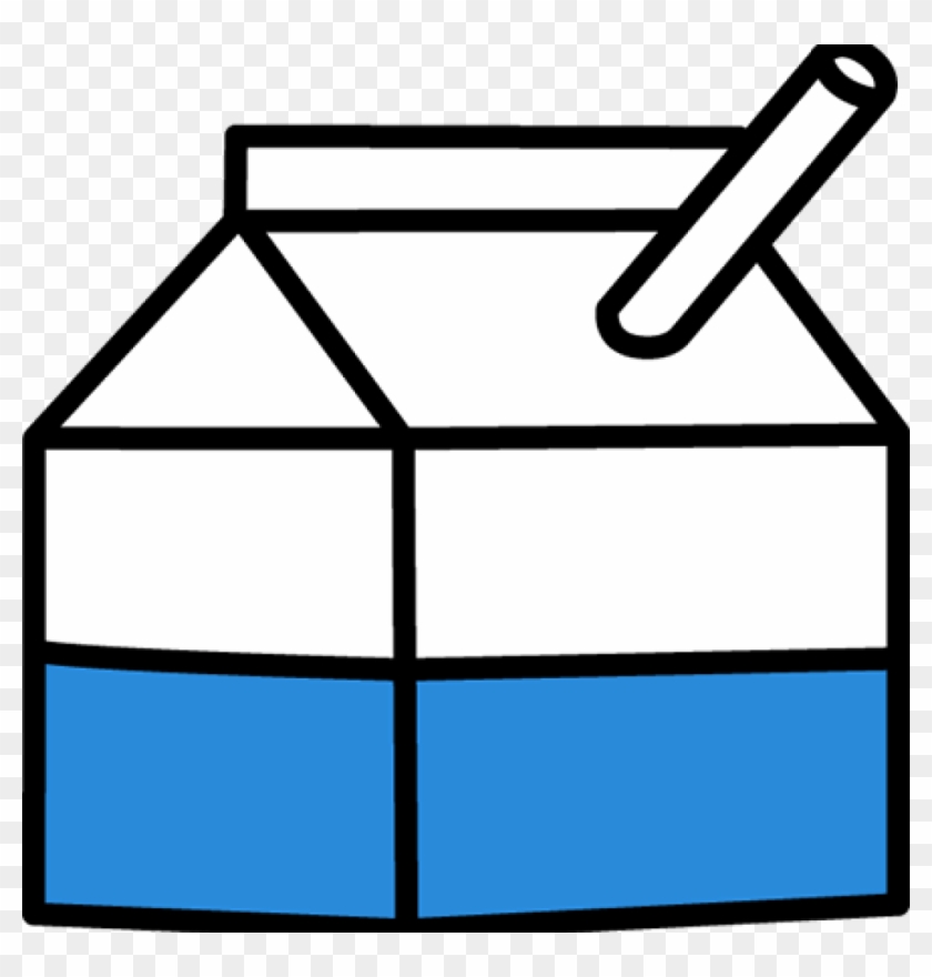 School Milk - Milk Carton With Straw #99950