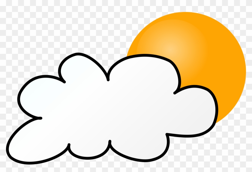 Cloudy Day Simple - Rainy Weather Clip Art #100030