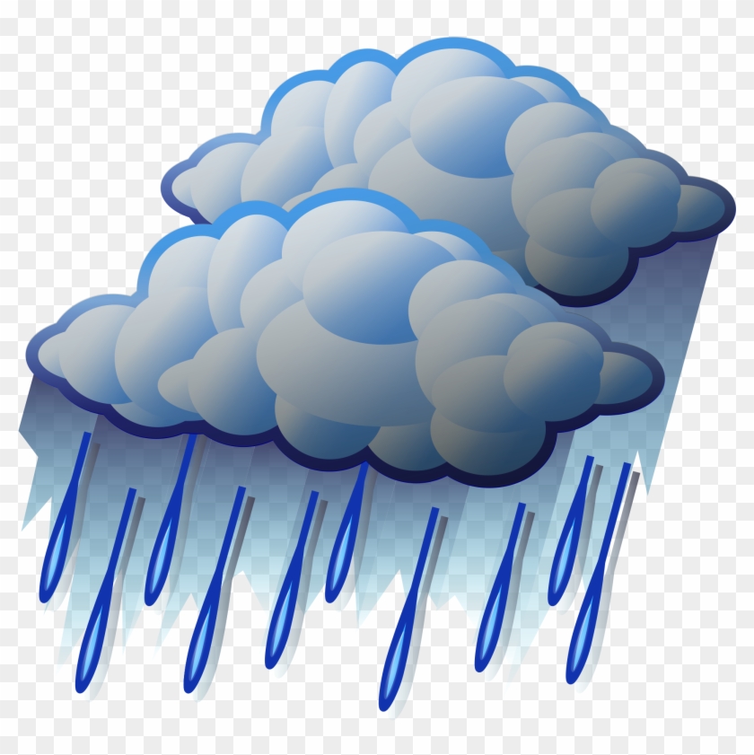 Clipart Of Rain - Heavy Rain Clip Art #100230