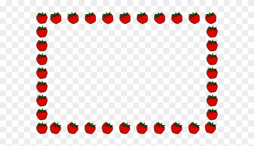 Strawberry Clip Art Border Clipart - Clip Art #100523