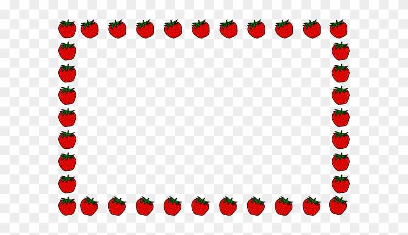 Strawberry Clip Art Border Clipart - Clip Art #100523