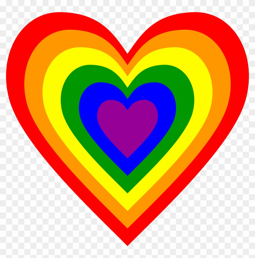 Big Image - Rainbow Heart #100778