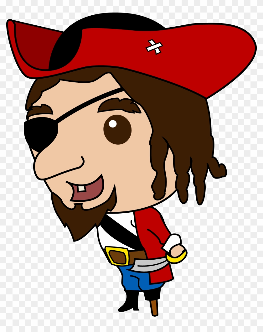 Pirate Clip Art Free Cartoon Pirate Images Pictures - Funny Cartoon Pirate Png #100876