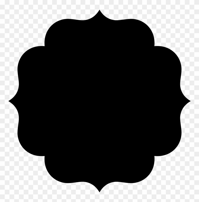 Clipart Fancy Shape - 5 Petal Flower Silhouette #100888