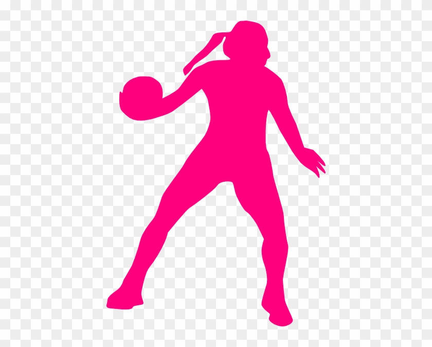 Natball Friends Clip Art - Netball Silhouette #100947