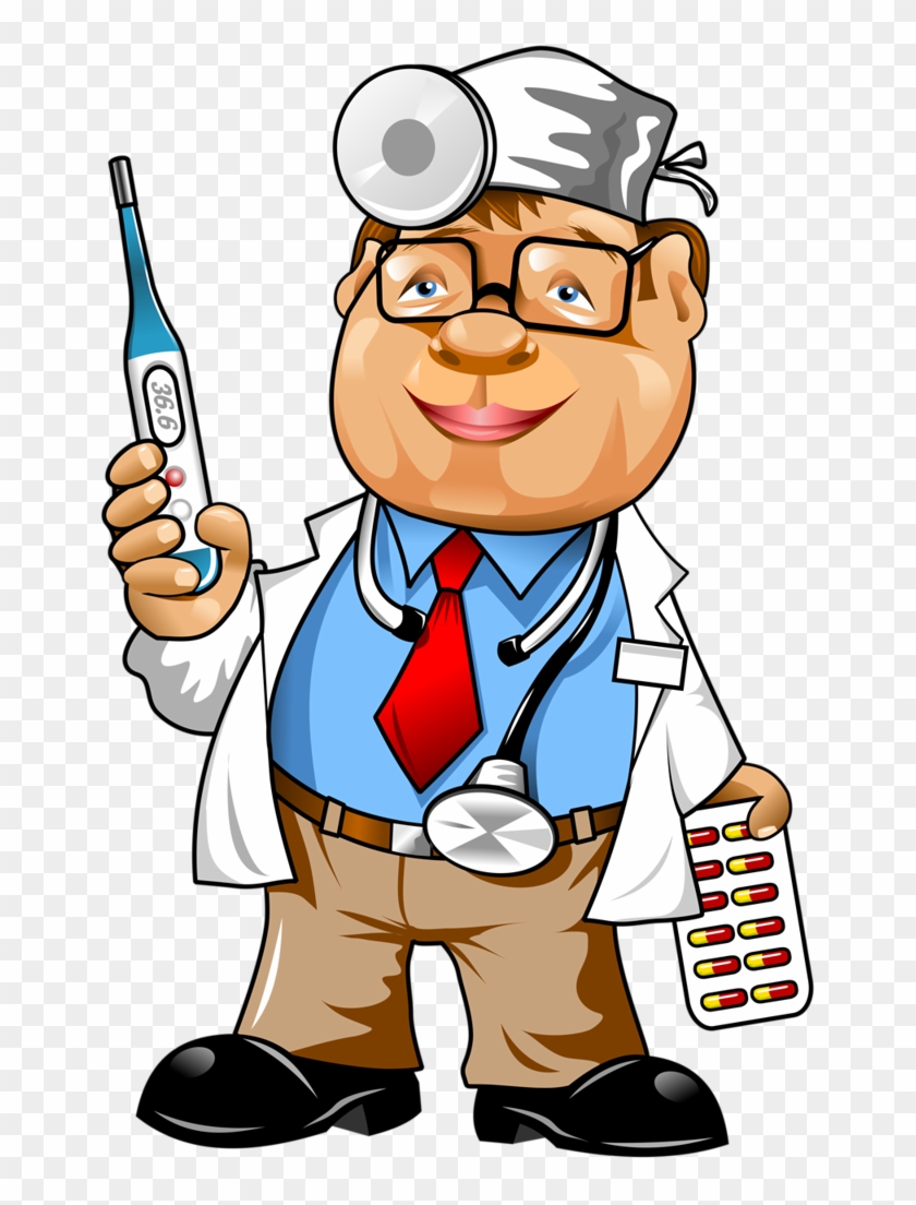 Médico, Hospital, Doentes E Etc - Cartoon Doctor #100978