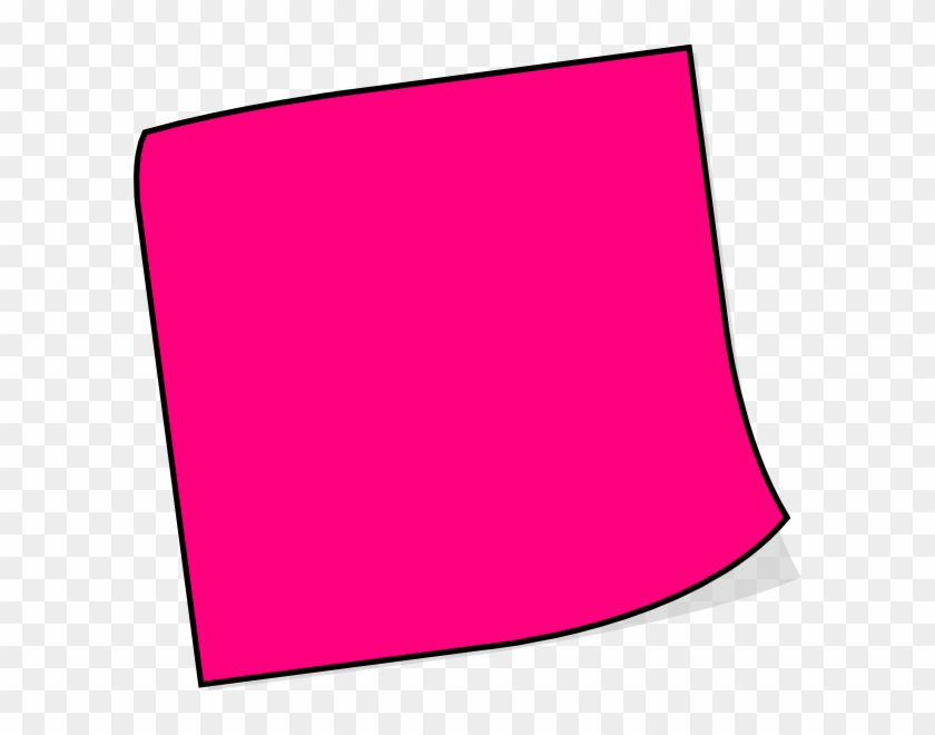 Sticky Notes Clipart Pink Sticky Note Clip Art At Clker - Pink Post It Note #101008