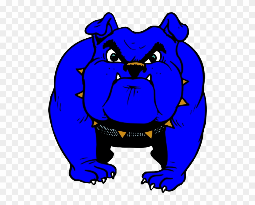 Blue Bulldog Clipart #101094