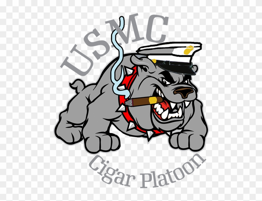 Usmc Bulldog Cigar Shirt - Cartoon Bulldog Usmc #101121