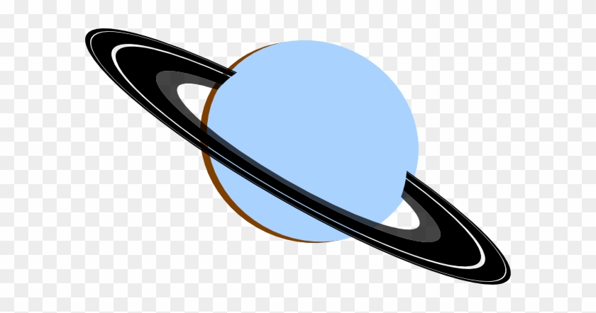 Saturn Blue Gray Black Brown Clip Art - Blue Saturn Clipart #101146