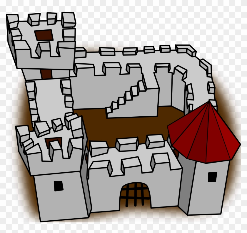 Fortress - Clipart - Fort Cartoon #101254