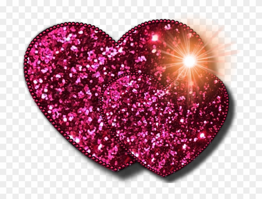 Heart Glitter Clip Art - Pink Glitter Heart Png #101529