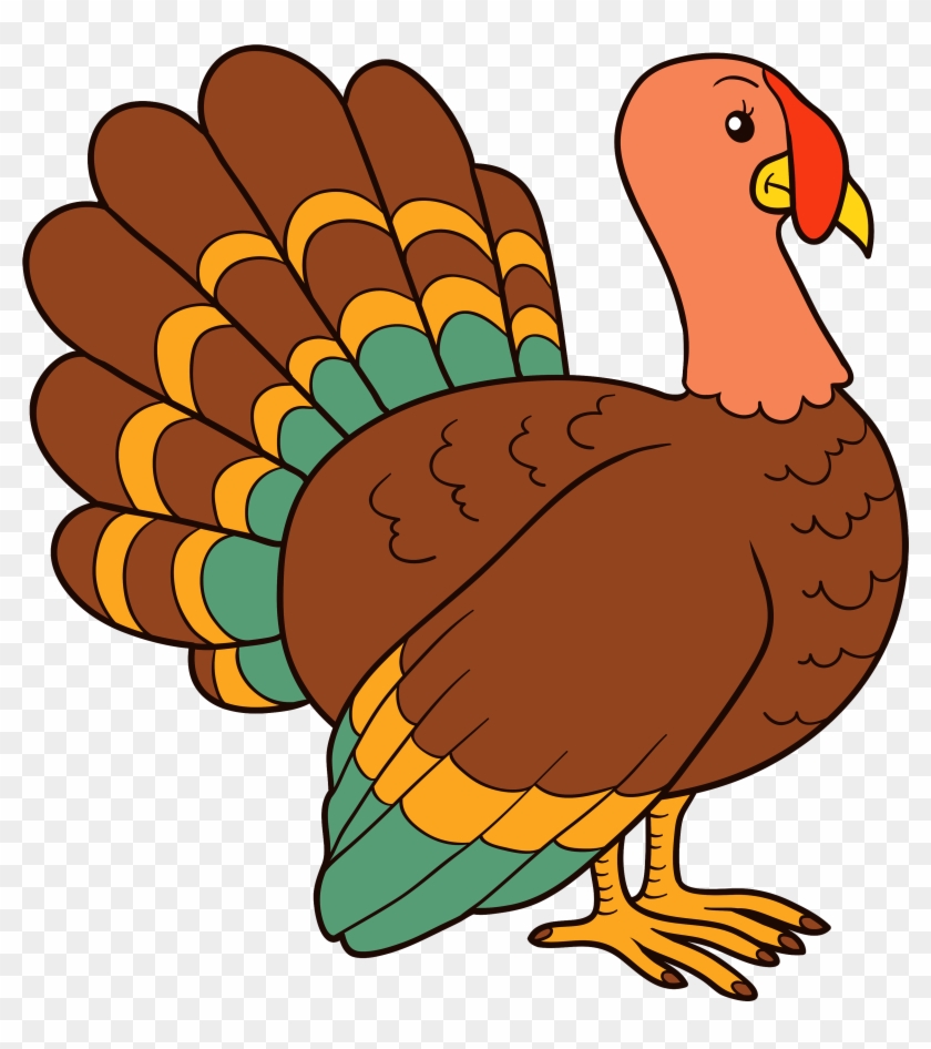 Turkey Playing Football Clipart - Clipart Of A Turkey #101566