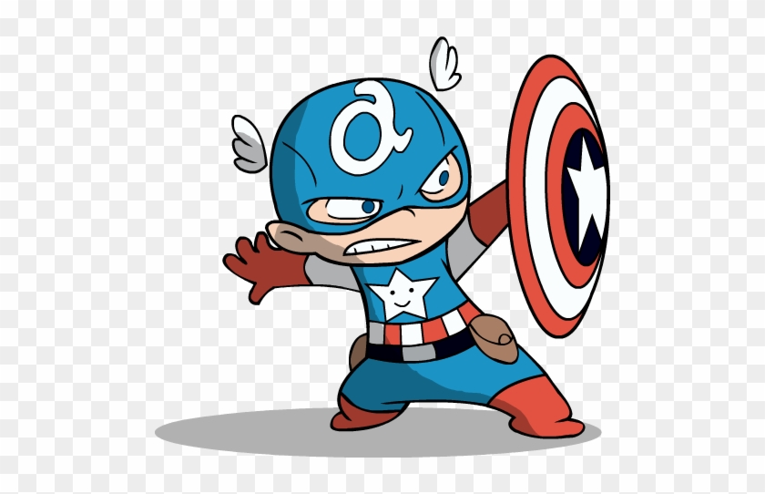 Baby Clipart Captain America - Baby Captain America Cartoon #101665