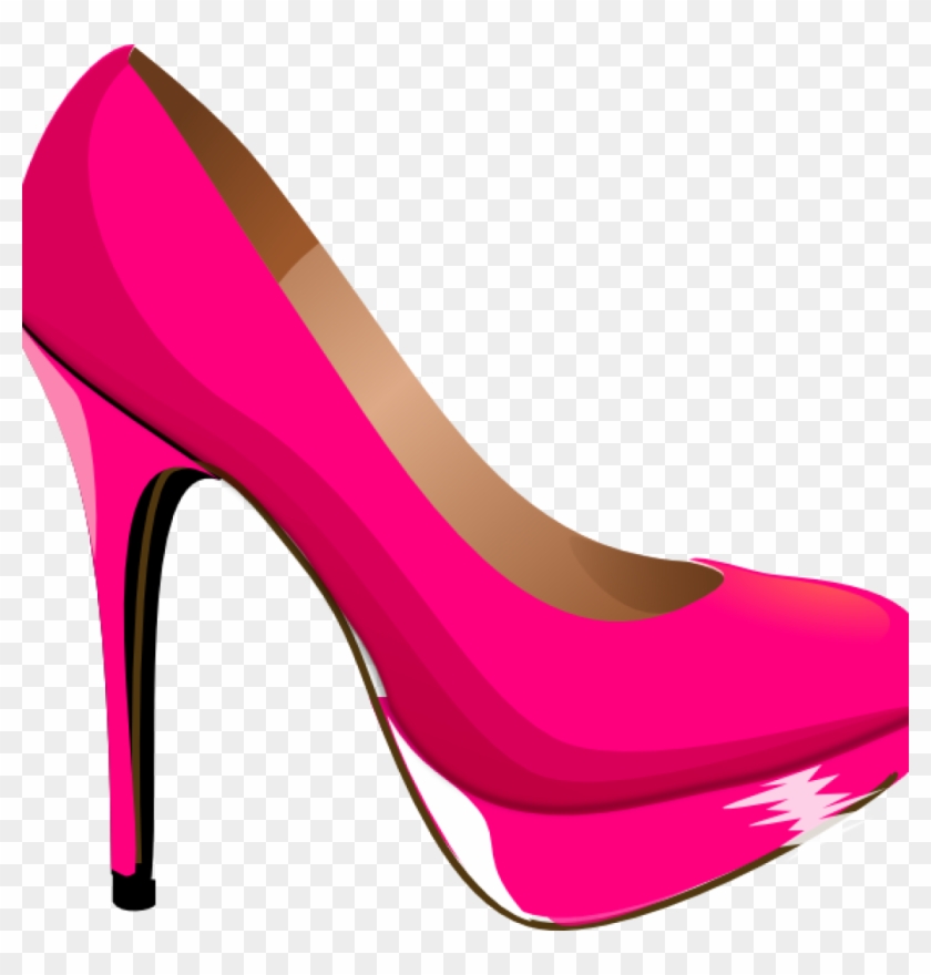 Shoe Images Clip Art Kids Pink Heels Clip Art Pink - Pink High Heel Clipart #101796