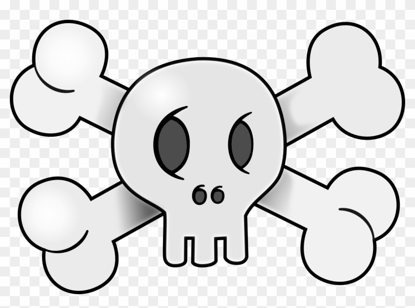 Flag Clipart Halloween - Pirate Skull Cartoon Png #101867