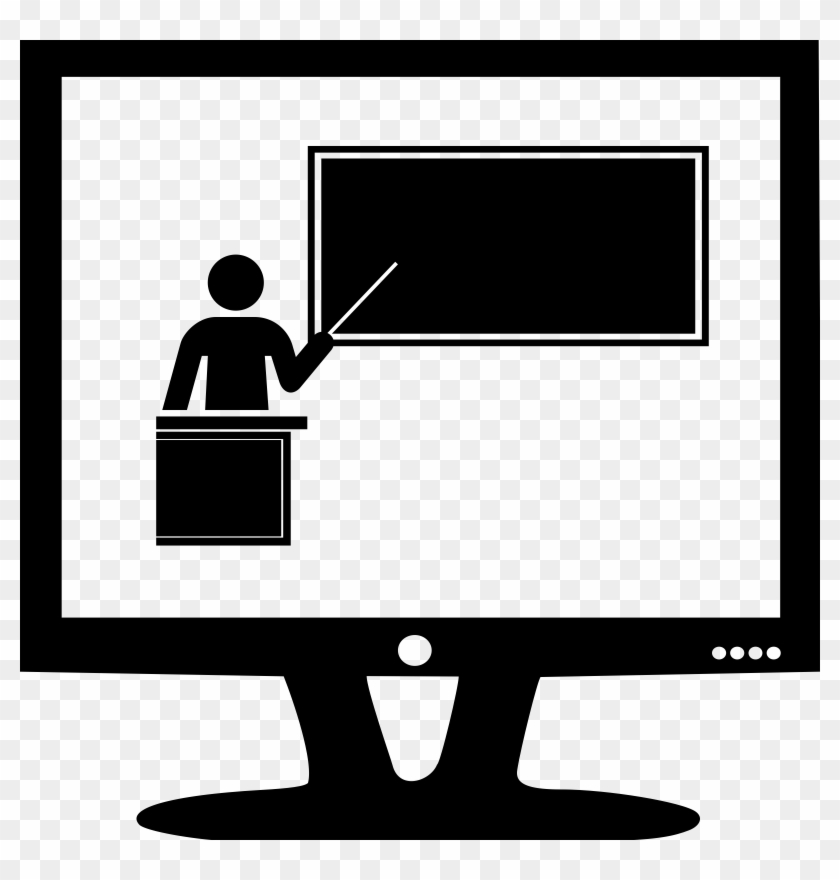 Online Training - Presentation Clipart Black And White #101908