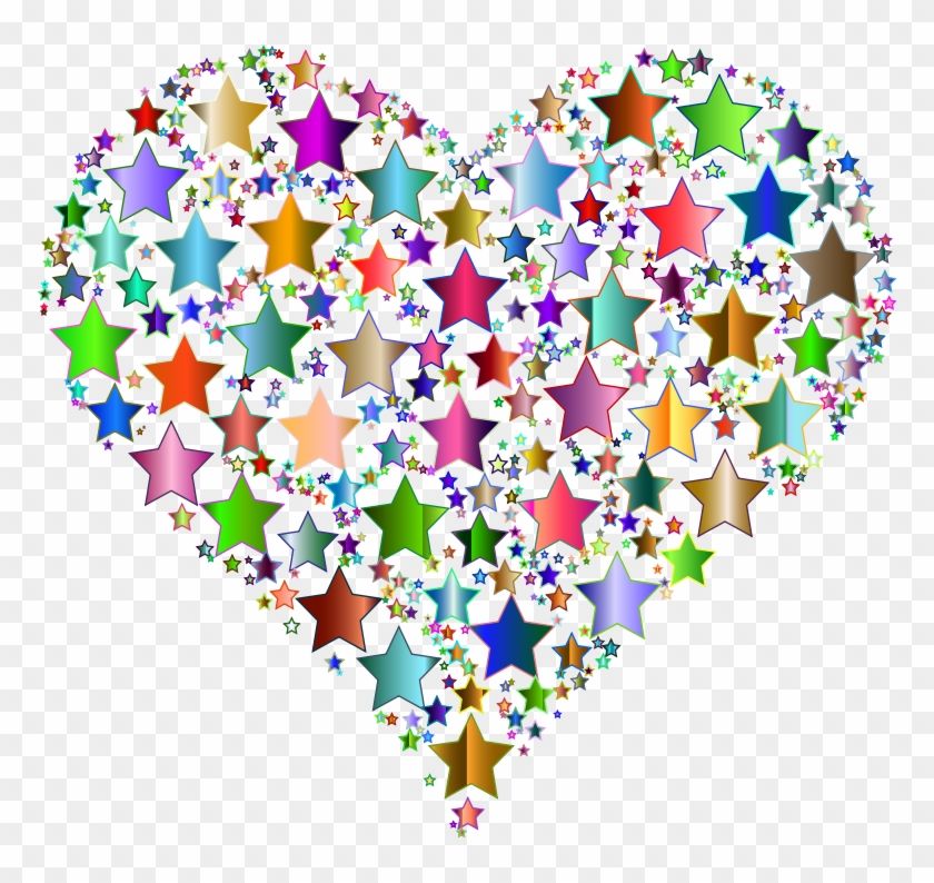 Medium Image - Colorful Hearts Transparent Background #101995