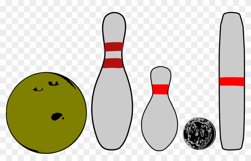 Bowling Pins And Balls Clipart, Vector Clip Art Online, - Bowling Pin Clip Art #102336