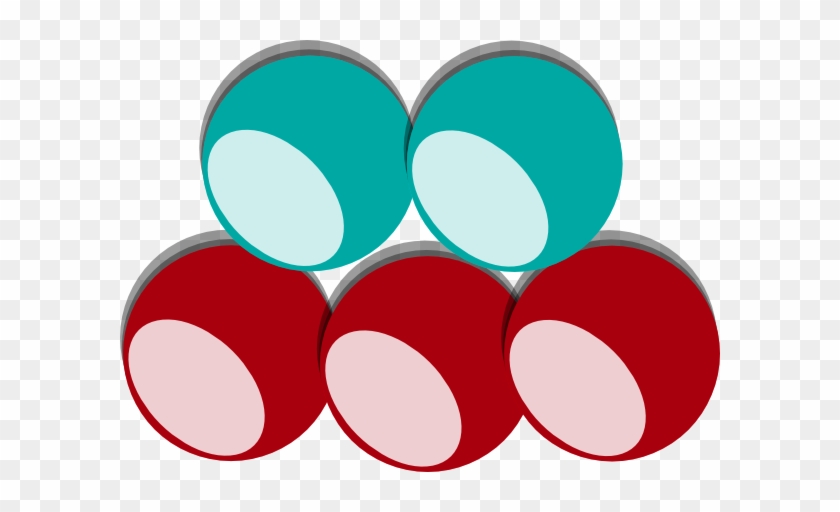 5 Balls 2 Colors Clip Art - 5 Balls Clipart #102342