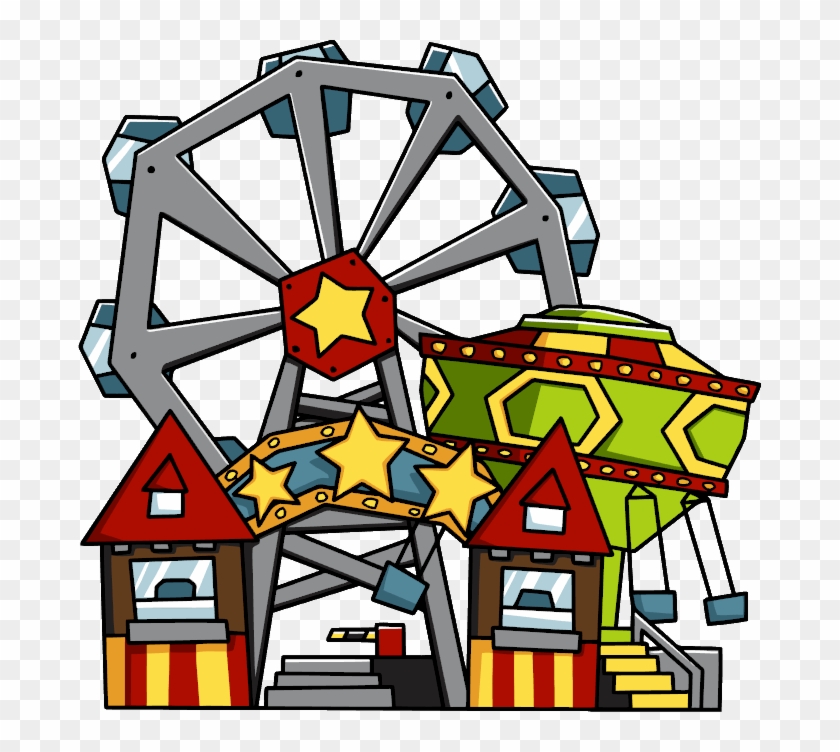 28 Collection Of Amusement Park Clipart Transparent - Cartoon Theme Park Png #102392