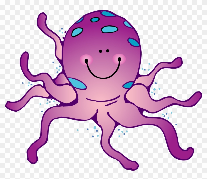 Cute Octopus 2 Clip Art - Transparent Background Octopus Clipart #102540