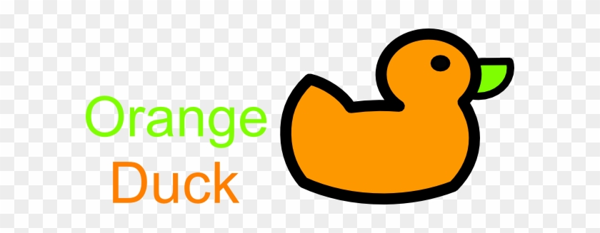 Orange Duck Clip Art #102561