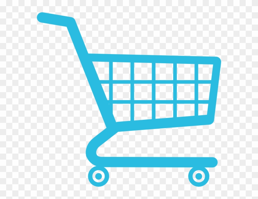 Shopping Cart Clip Art At Clker - White Shopping Cart Transparent Icon #102789