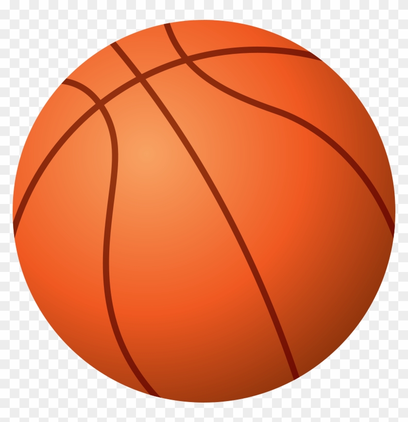 Clip Art Of Basketball - Bola De Basquete Desenho - Free