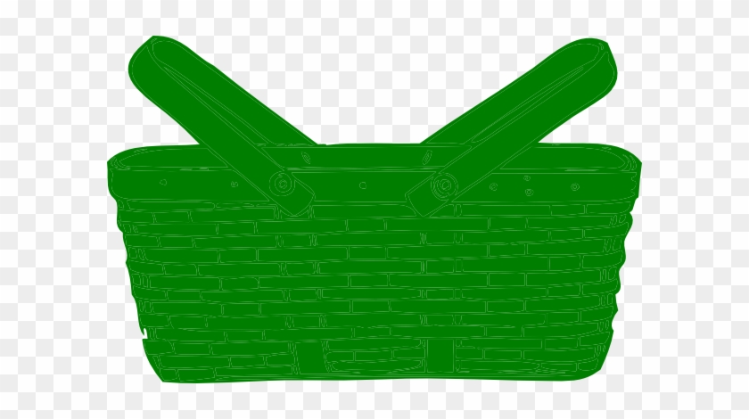 Green Basket Clip Art - Green Basket Clipart #102885