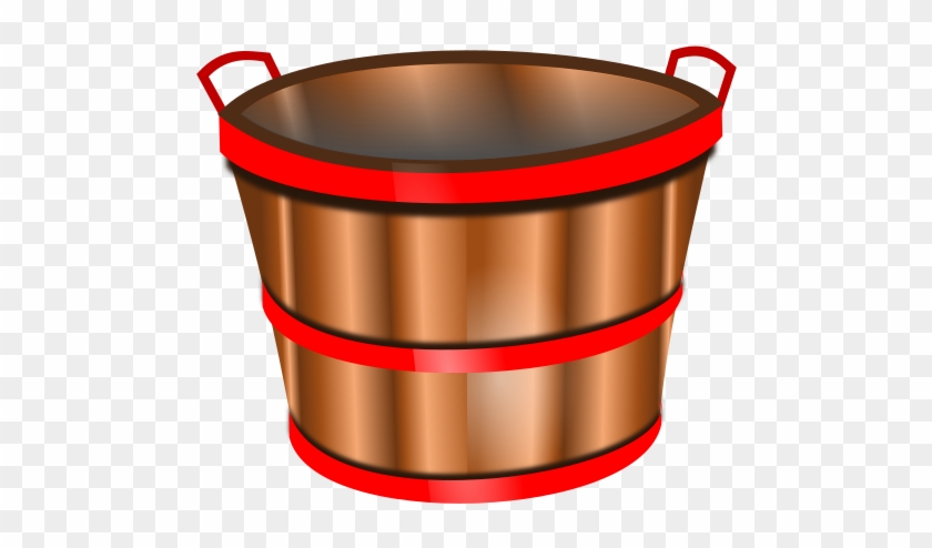 Empty Wooden Basket Clipart #102950