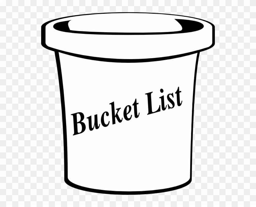 List Clip Art - Bucket List Clipart Black And White #102977