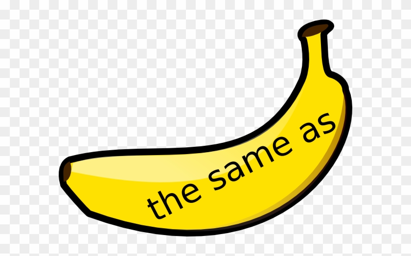 Banana Maths Vocabulary The Same As 1 Clip Art - Imagenes De Banana Para Dibujar #103075