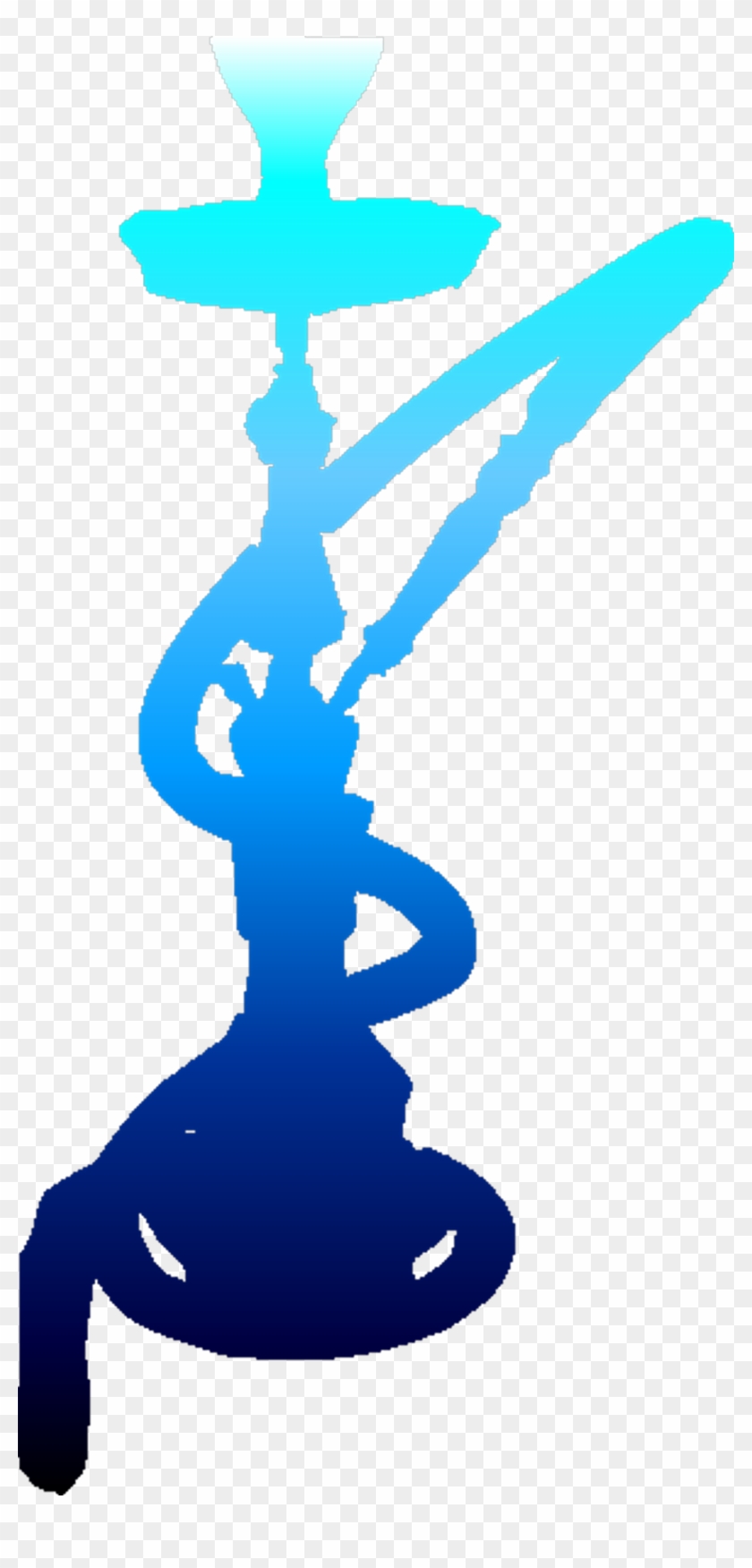 Blue Image - Hookah Silhouette #103163