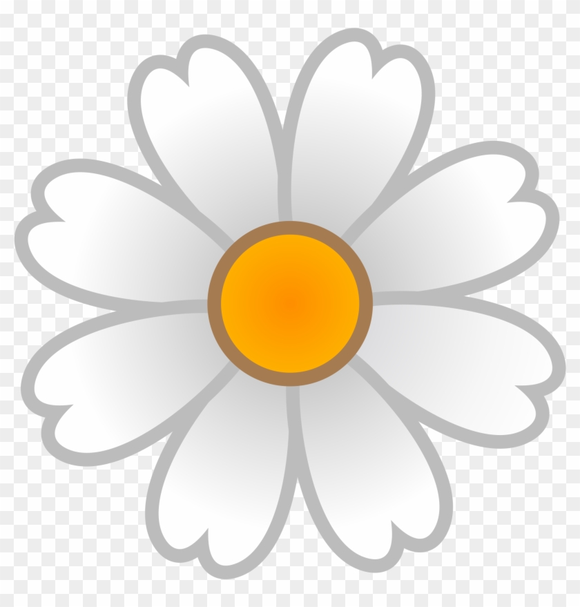 Google - White Flower Emoji Png #544727