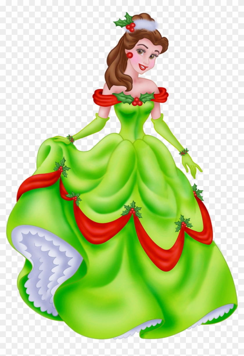 belle in her new and beautiful christmas dress disney princess christmas clipart - Princess Christmas belle in her new and beautiful christmas dress disney princess christmas clipart - Princess Christmas